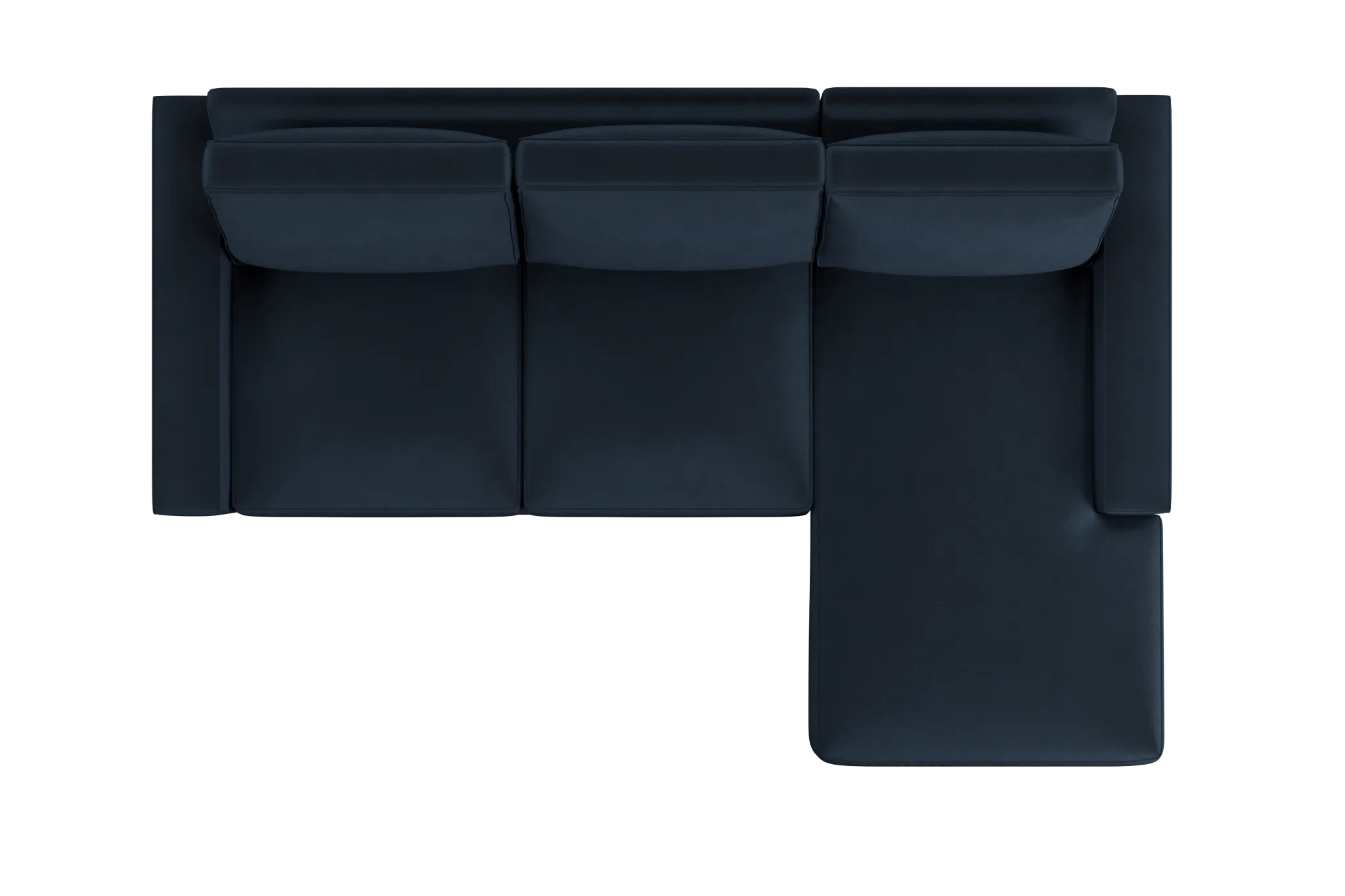 Edgewater Joya Dark Blue Right Chaise Sectional