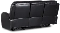Omega Black Micro Power Reclining Sofa