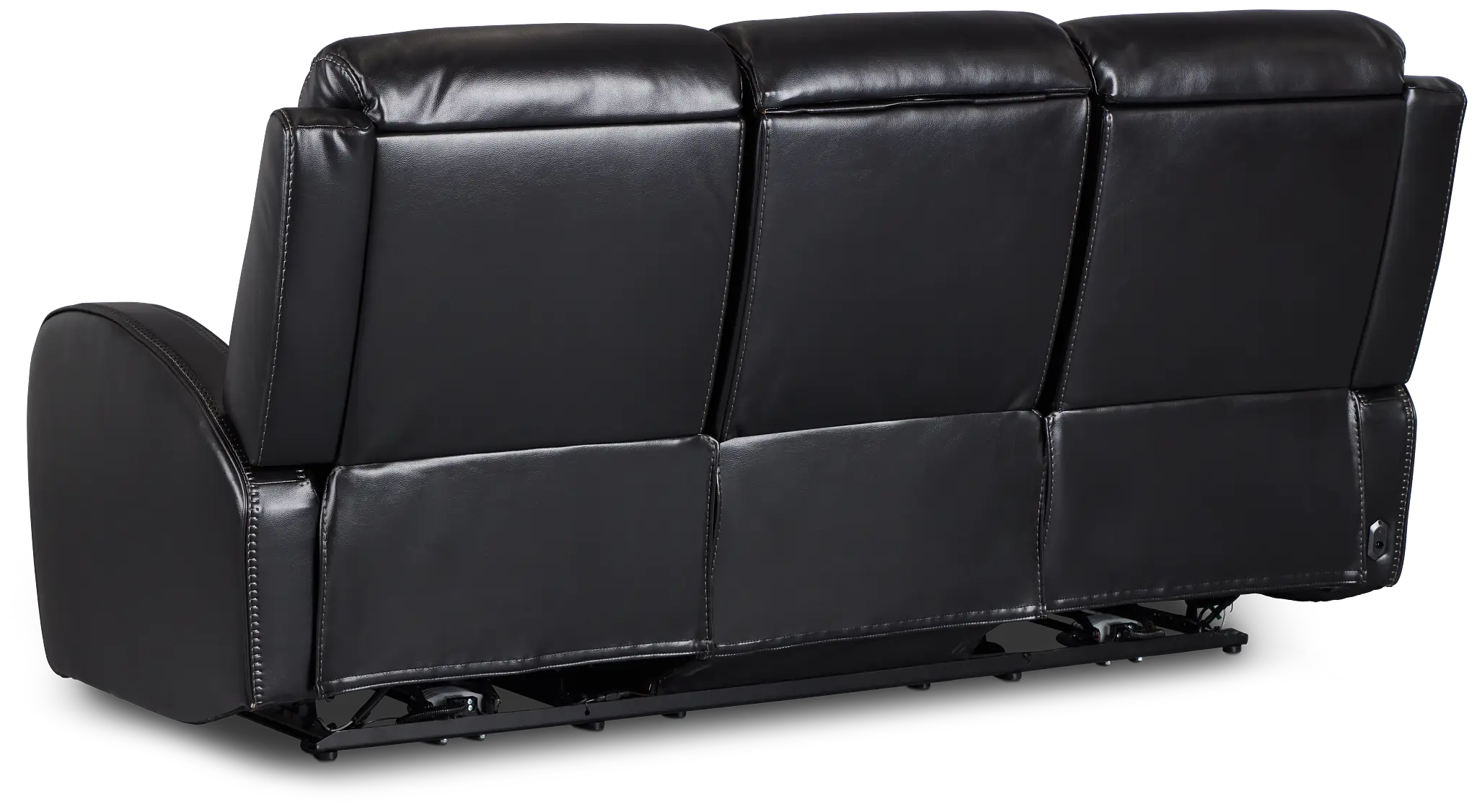 Omega Black Micro Power Reclining Sofa Omega Black Micro Power Reclining Sofa