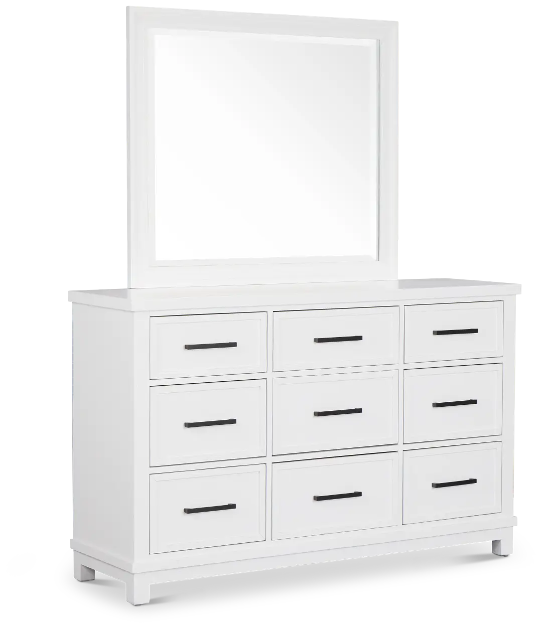 Anton White Dresser & Mirror Anton White Dresser & Mirror