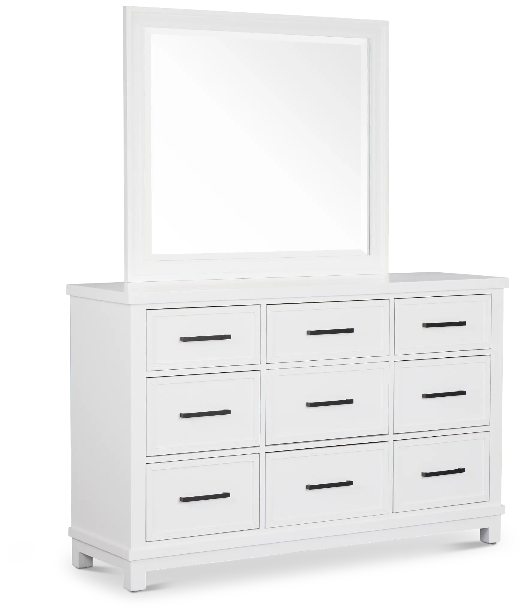 Anton White Dresser & Mirror Anton White Dresser & Mirror