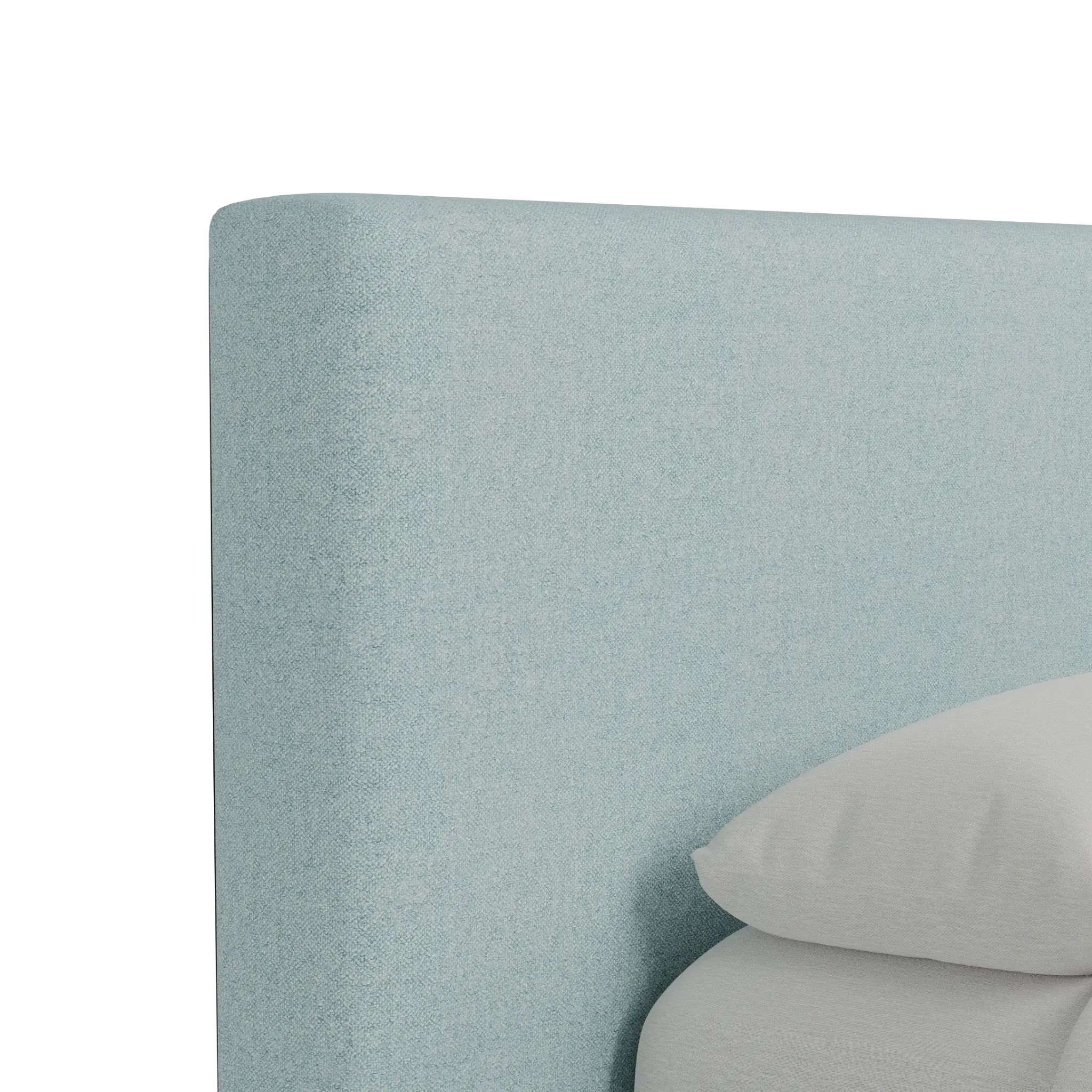 Grayton Elite Light Blue 44" Upholstered Platform Bed Grayton Elite Light Blue 44" Upholstered Platform Bed