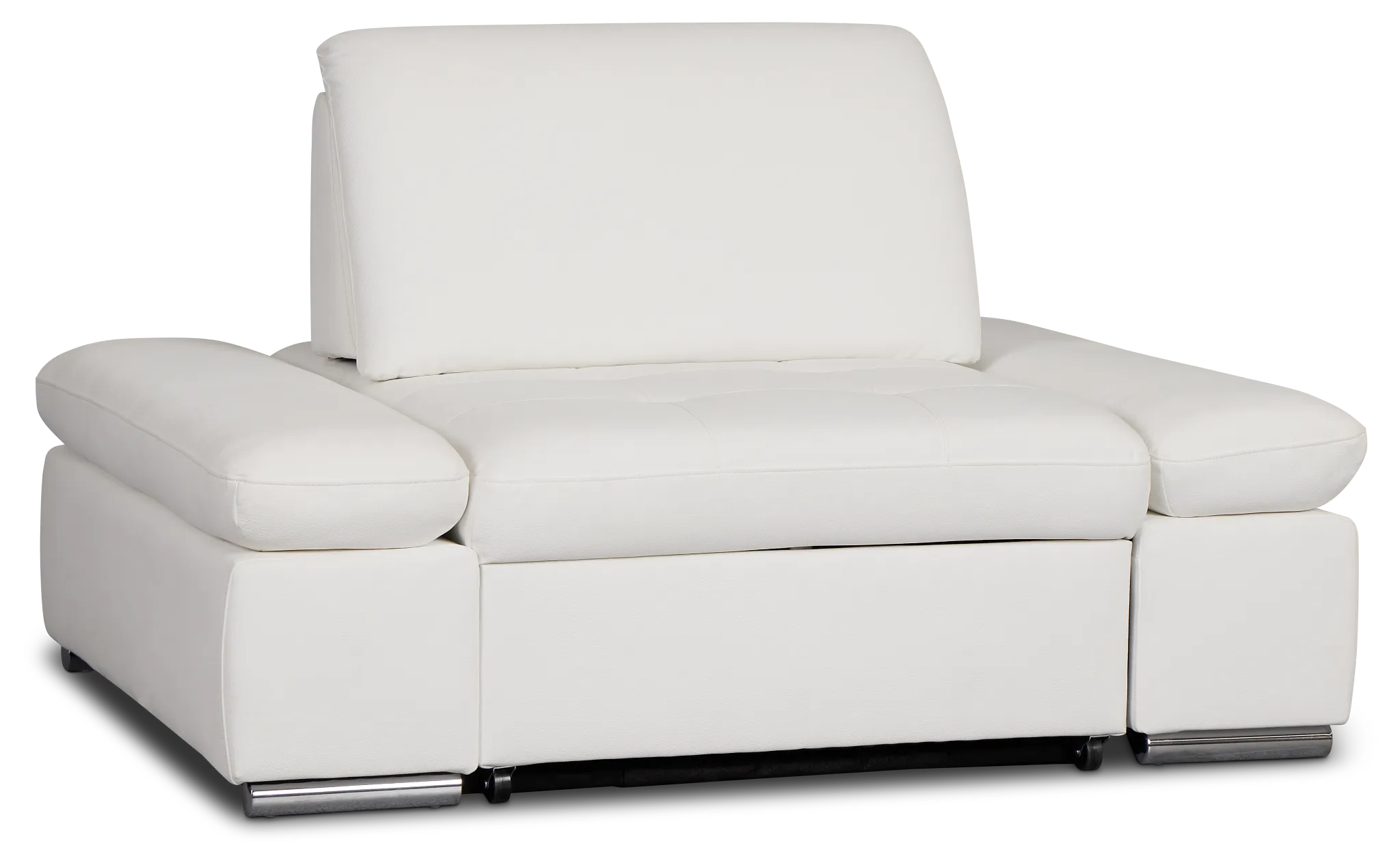 Eden White Micro Chair Pull-up Sleeper