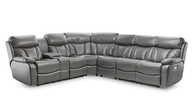 Dustin Gray Micro Large Left Console Love Reclining Sectional (0)