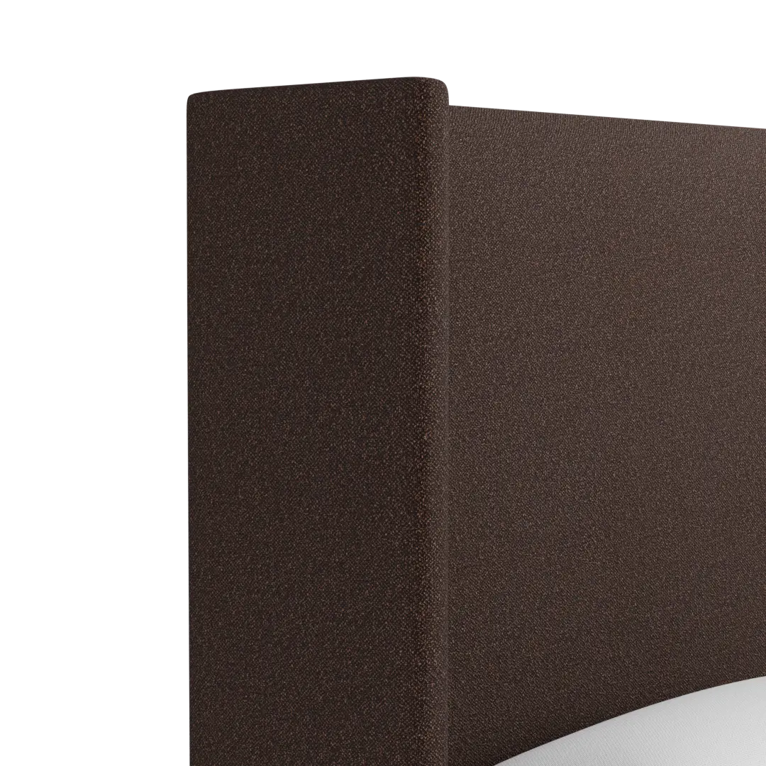 Captiva Elite Dark Brown 60" Upholstered Shelter Bed Captiva Elite Dark Brown 60" Upholstered Shelter Bed