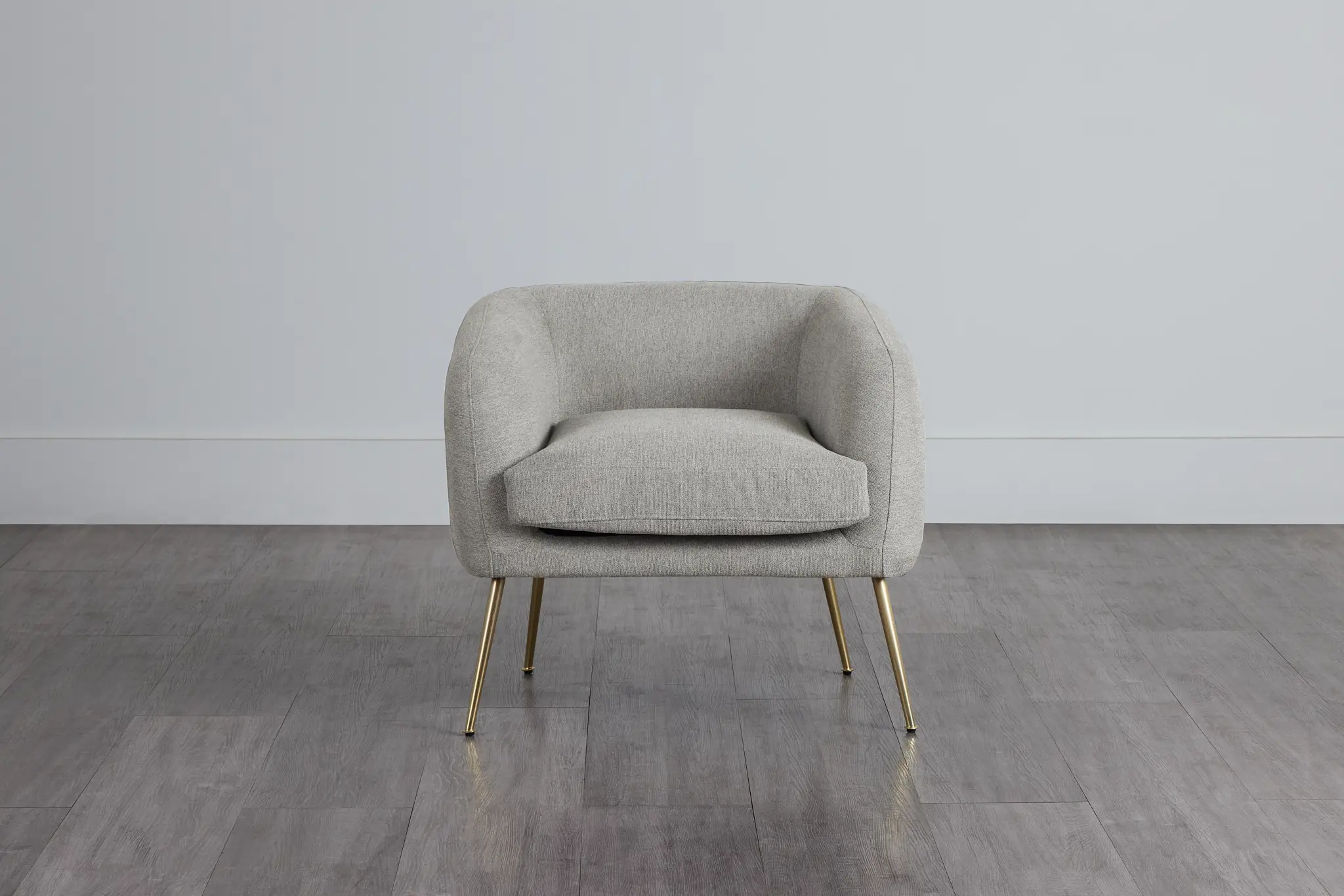 Aubrey Light Gray Fabric Accent Chair Aubrey Light Gray Fabric Accent Chair