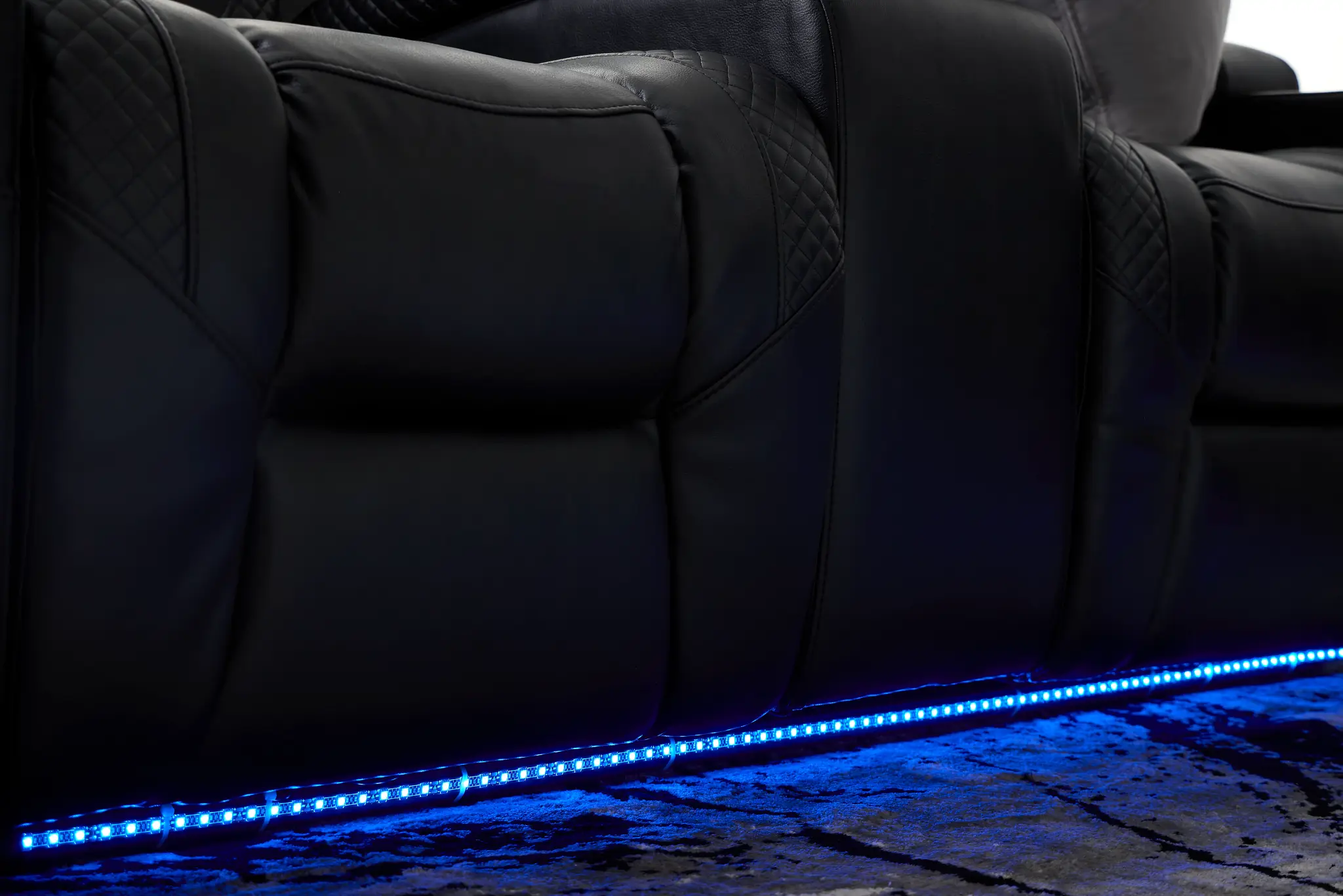 Troy Black Micro Power Recliner With Power Lumbar Troy Black Micro Power Recliner With Power Lumbar