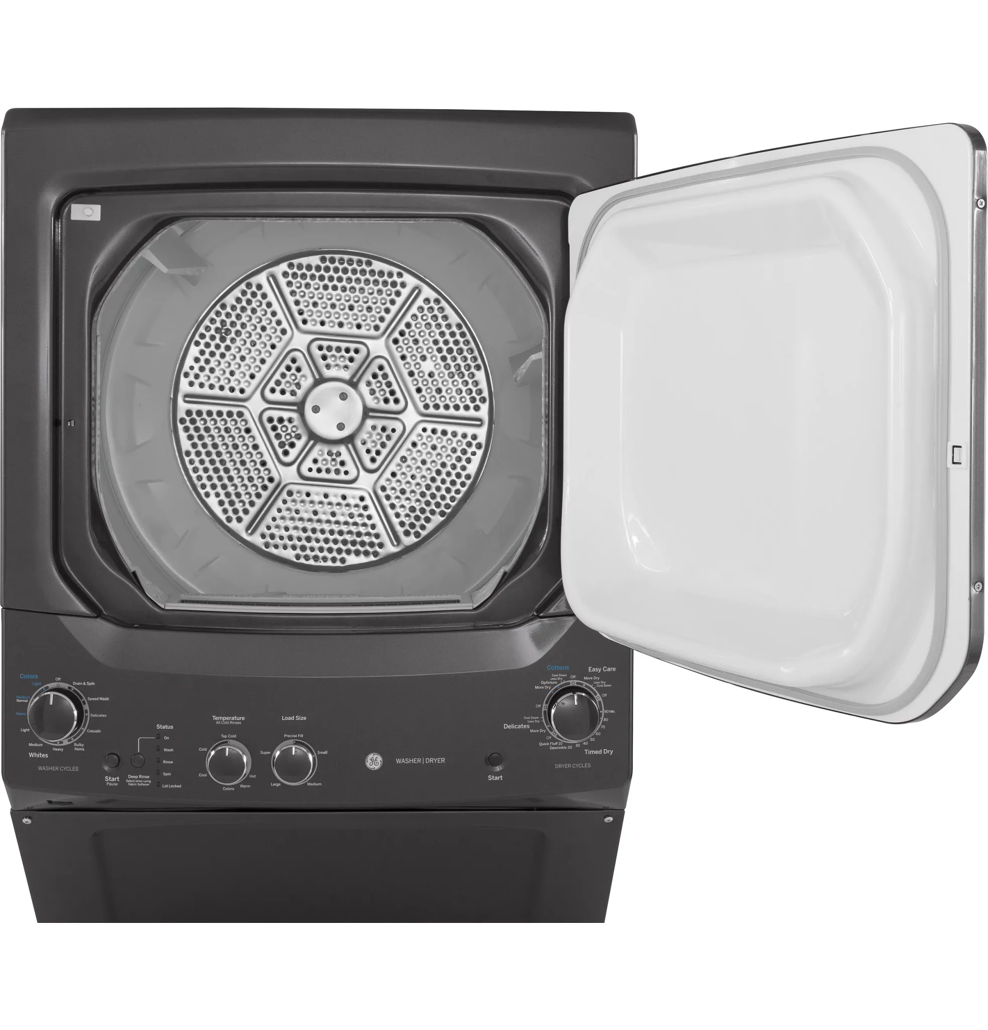 Ge 27 Series Gray Gas Laundry Center