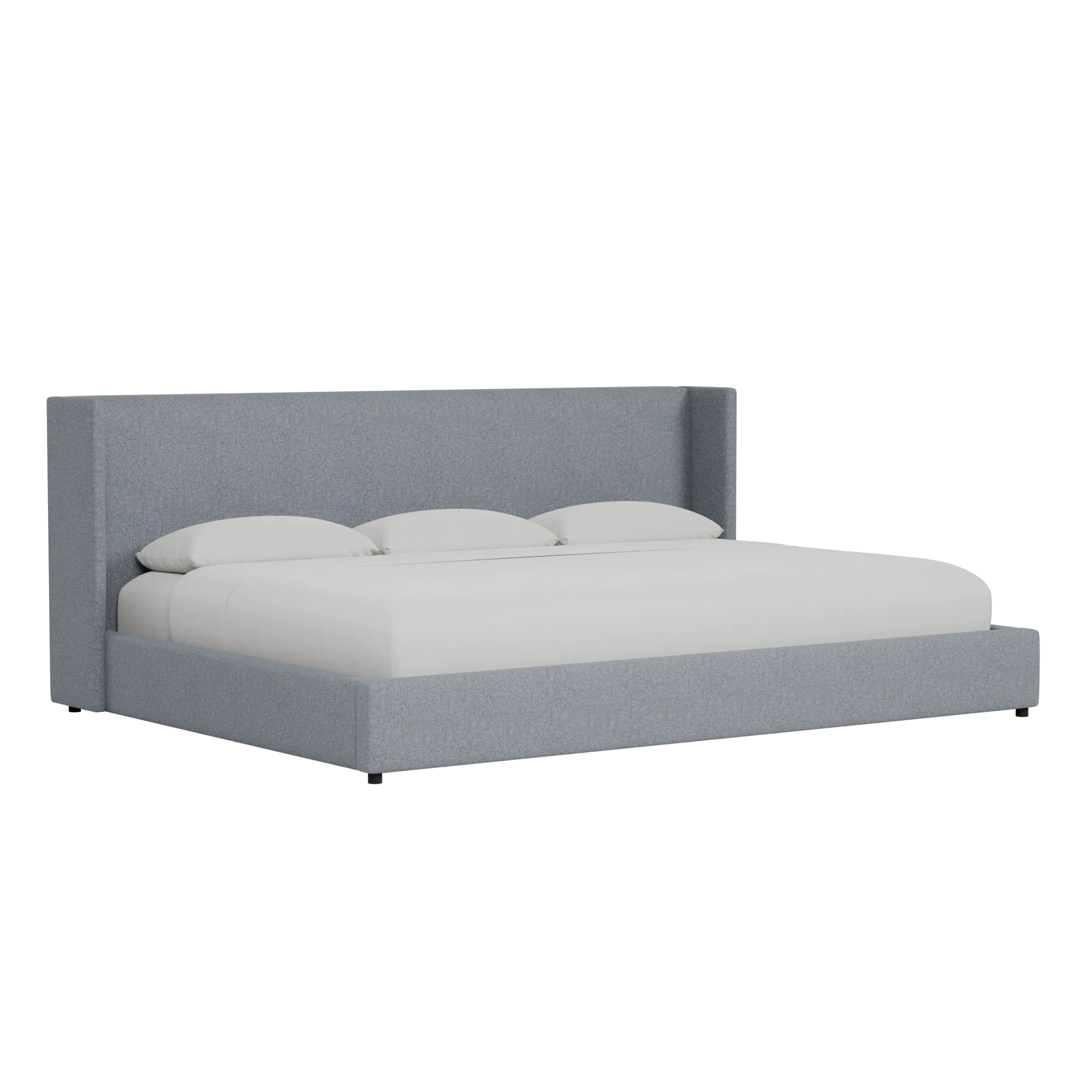 Captiva Elevation Gray 48" Upholstered Shelter Bed