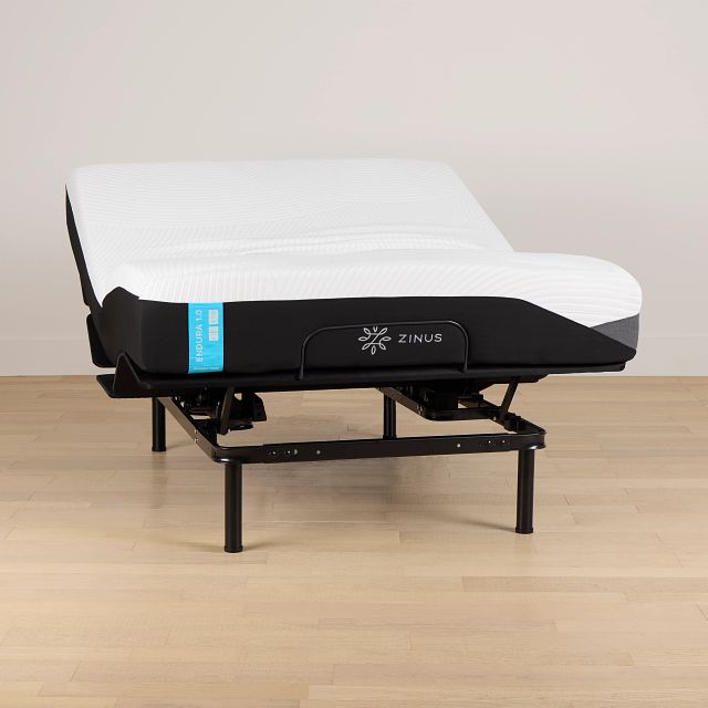 Zinus Endura 1.0 Firm Slat Adjustable Mattress Set