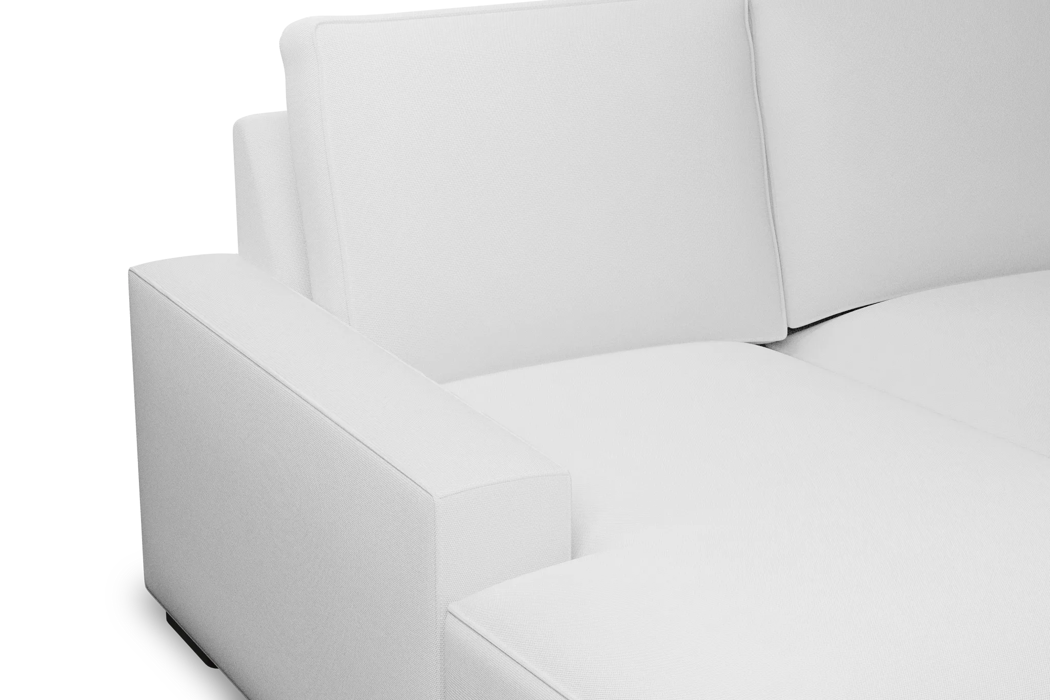 Edgewater Peyton White Left Chaise Sectional