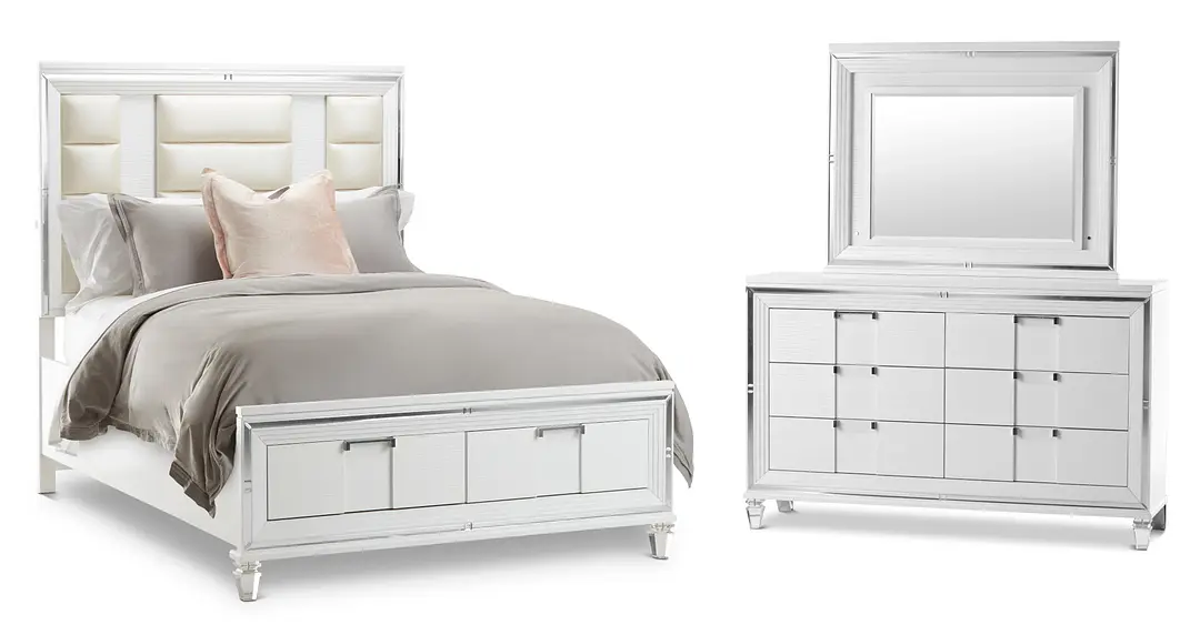 Vegas White Platform Storage Bedroom Vegas White Platform Storage Bedroom