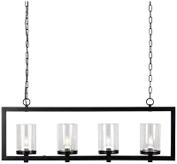 Perrin Black Metal Chandelier