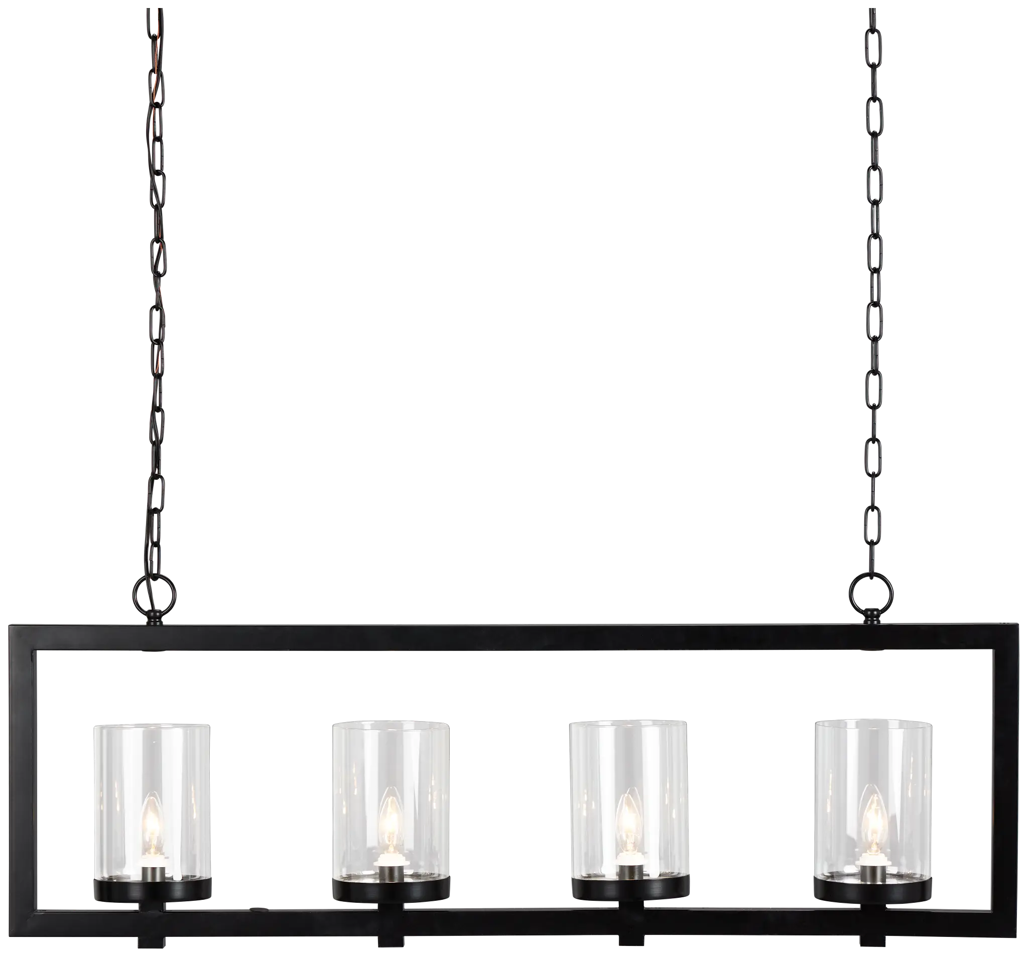 Perrin Black Metal Chandelier Perrin Black Metal Chandelier