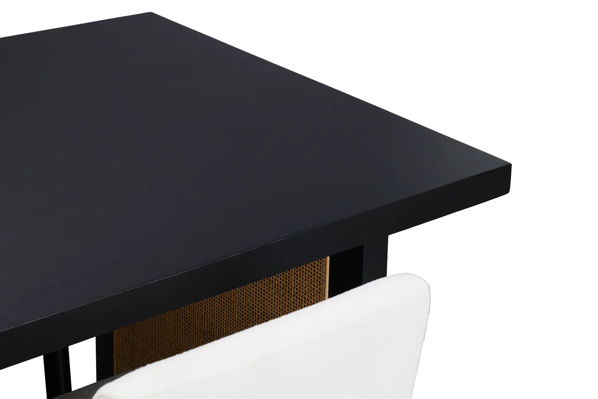 Brisbane Black Rectangular Table & 4 Upholstered Chairs Brisbane Black Rectangular Table & 4 Upholstered Chairs