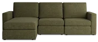 Citymod Green Fabric Small Left Chaise Sectional