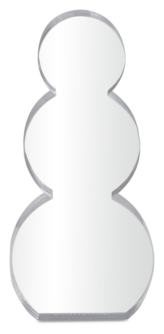Snowman Clear Medium Sculpture