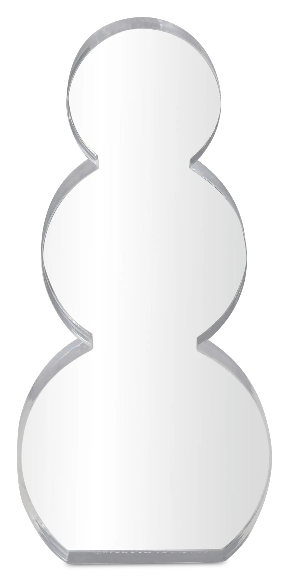 Snowman Clear Medium Sculpture