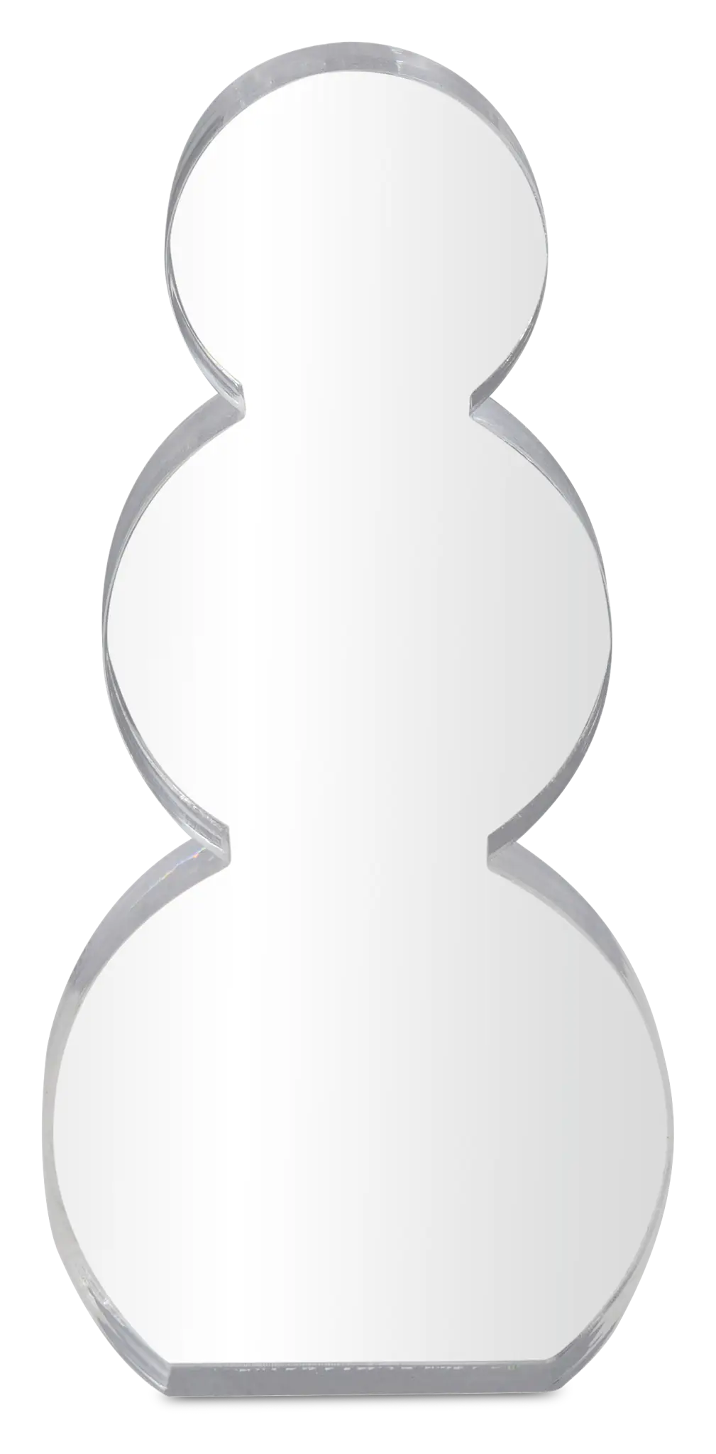 Snowman Clear Medium Sculpture Snowman Clear Medium Sculpture