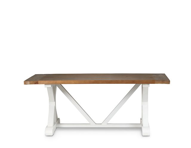 Hilton Two-tone 79" Rectangular Table