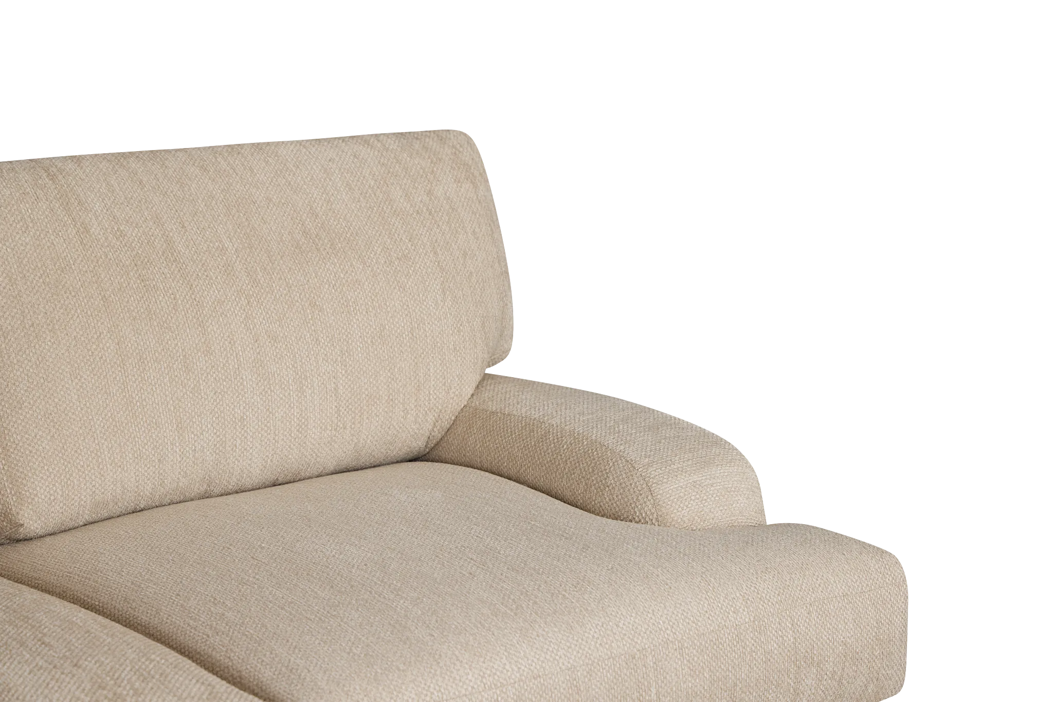 Alpha Beige Fabric Sofa