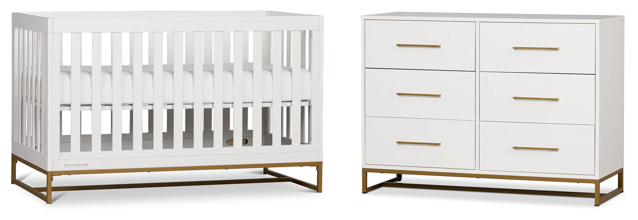 Kate White Crib Bedroom