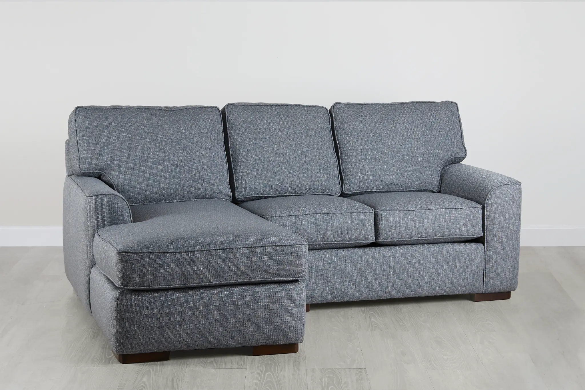 Austin Blue Fabric Left Chaise Sectional Austin Blue Fabric Left Chaise Sectional