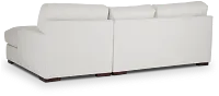 Veronica White Down Right Chaise Sectional