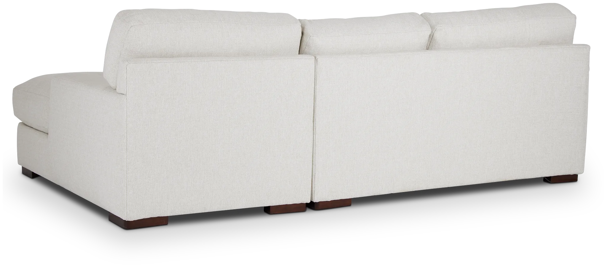 Veronica White Down Right Chaise Sectional