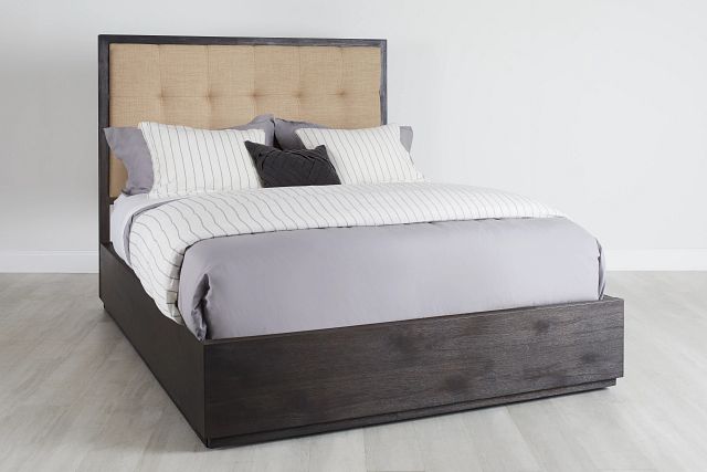 Madden Dark Tone Platform Storage Bed