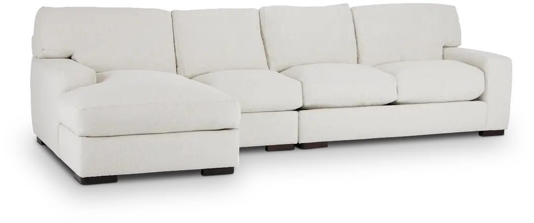Veronica White Down Small Left Chaise Sectional Veronica White Down Small Left Chaise Sectional
