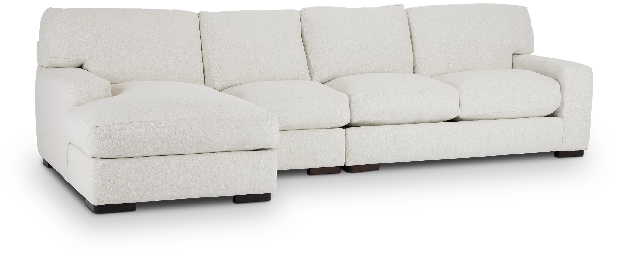 Veronica White Down Small Left Chaise Sectional Veronica White Down Small Left Chaise Sectional