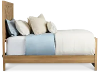 Delray Light Tone Panel Bed