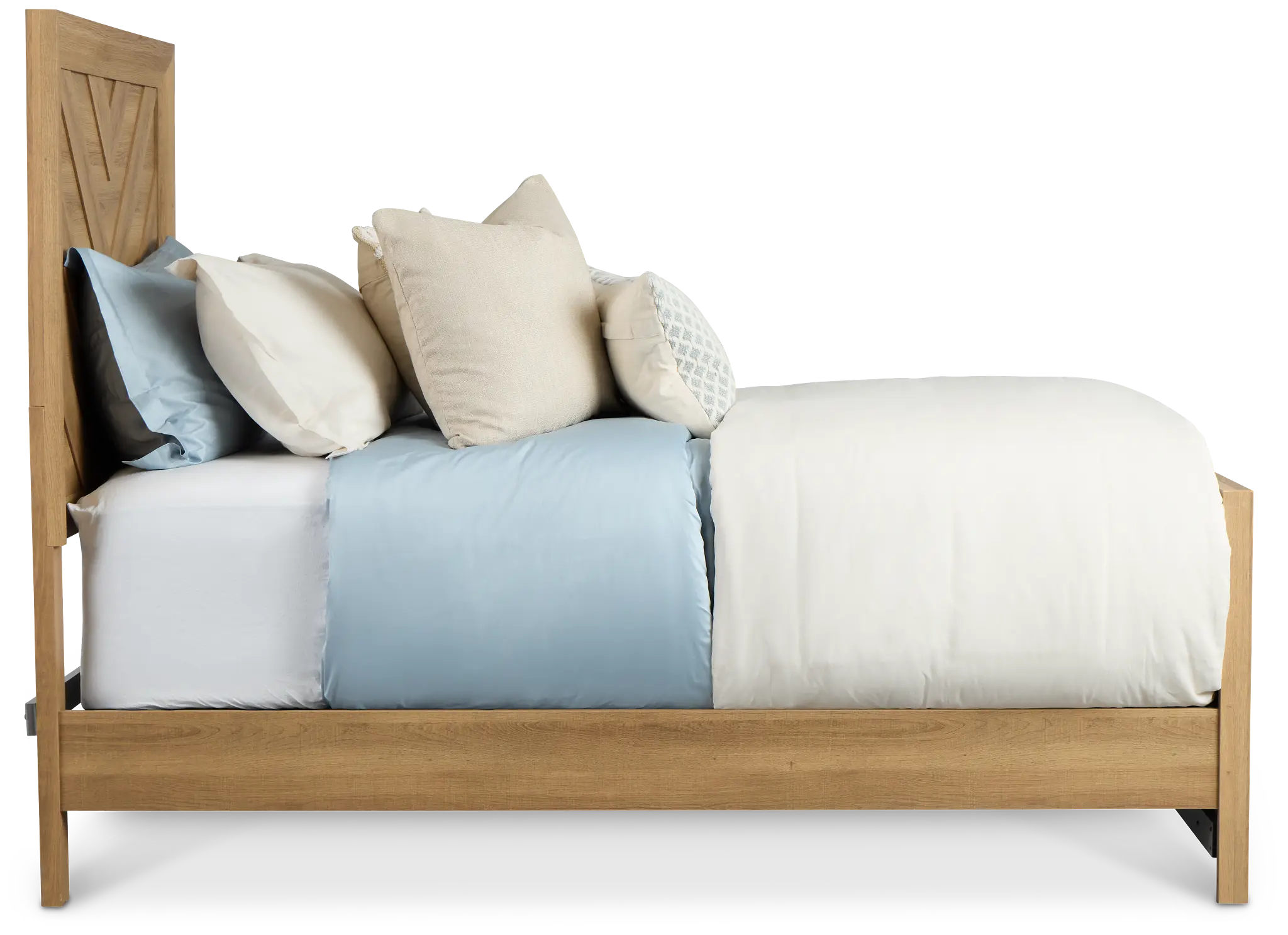 Delray Light Tone Panel Bed Delray Light Tone Panel Bed