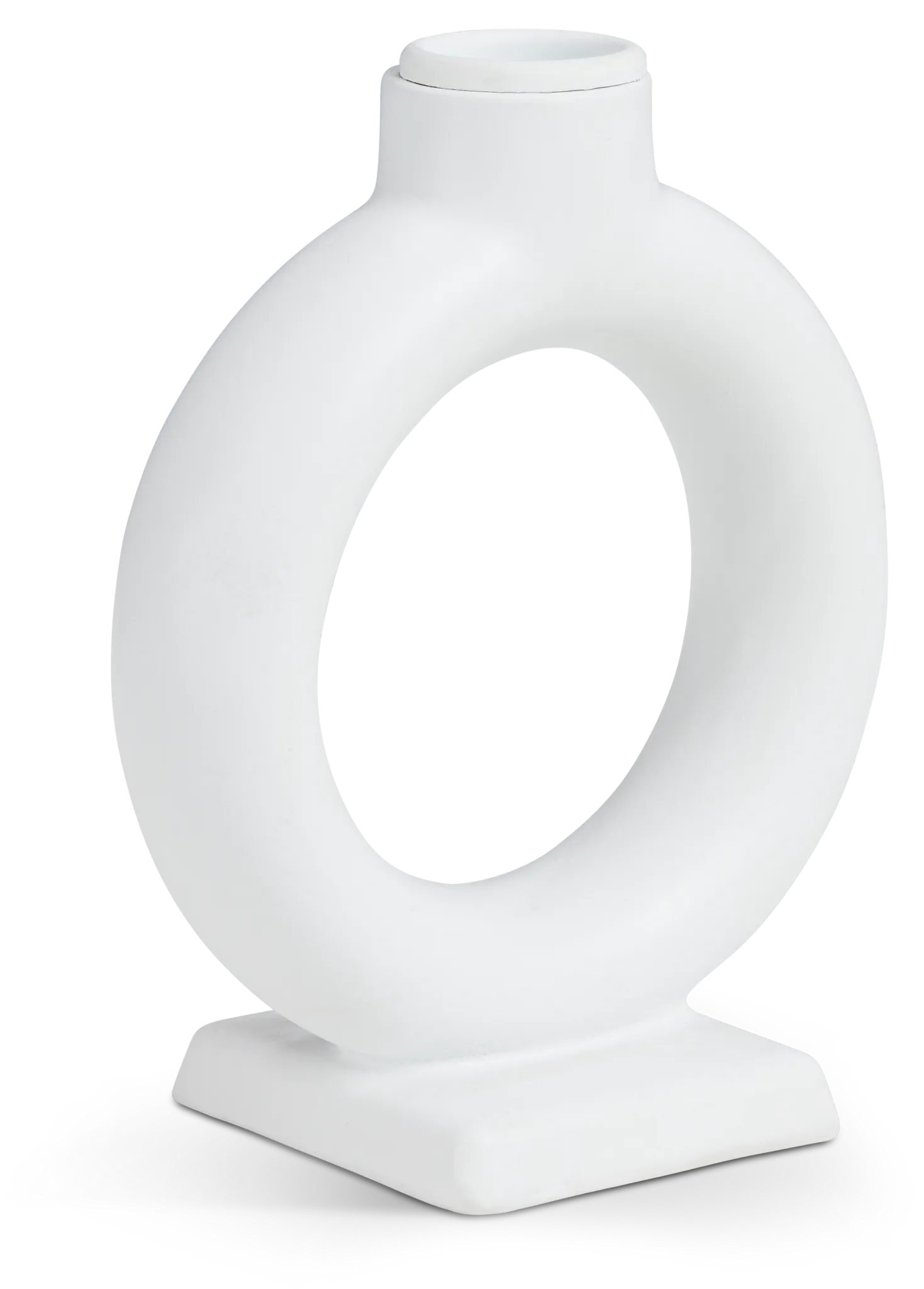 Auras White Candle Holder