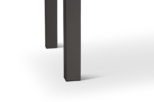Vienna Dark Gray Glass High Dining Table