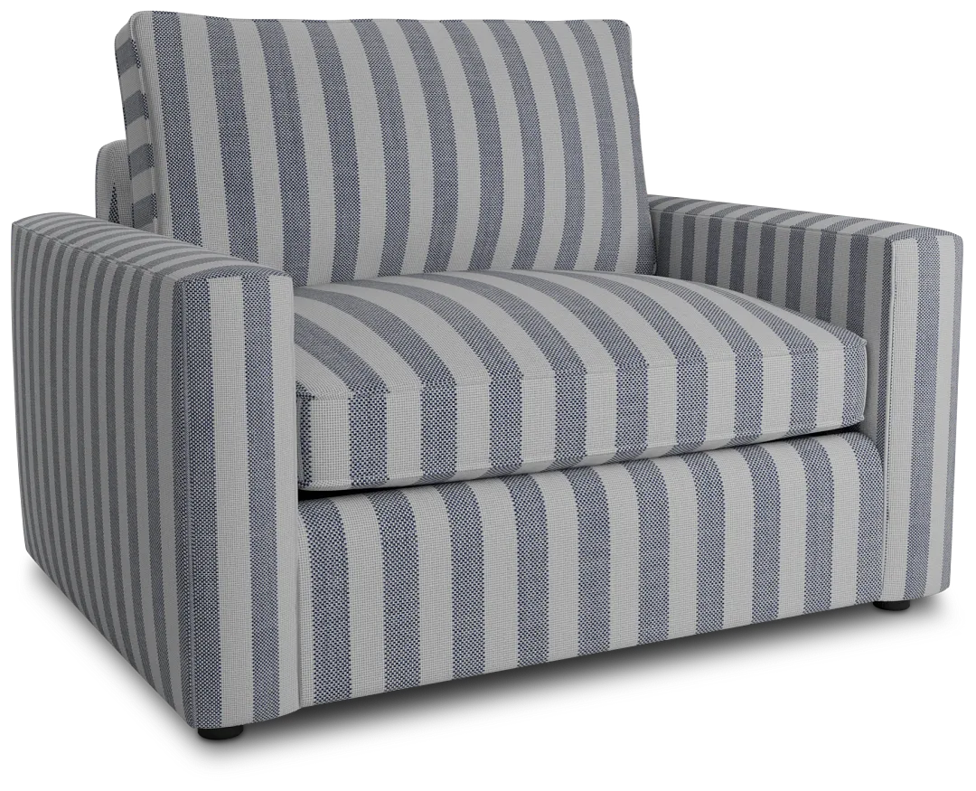 Siesta Sea Lane Dark Blue Fabric Cooling Memory Foam Sleeper
