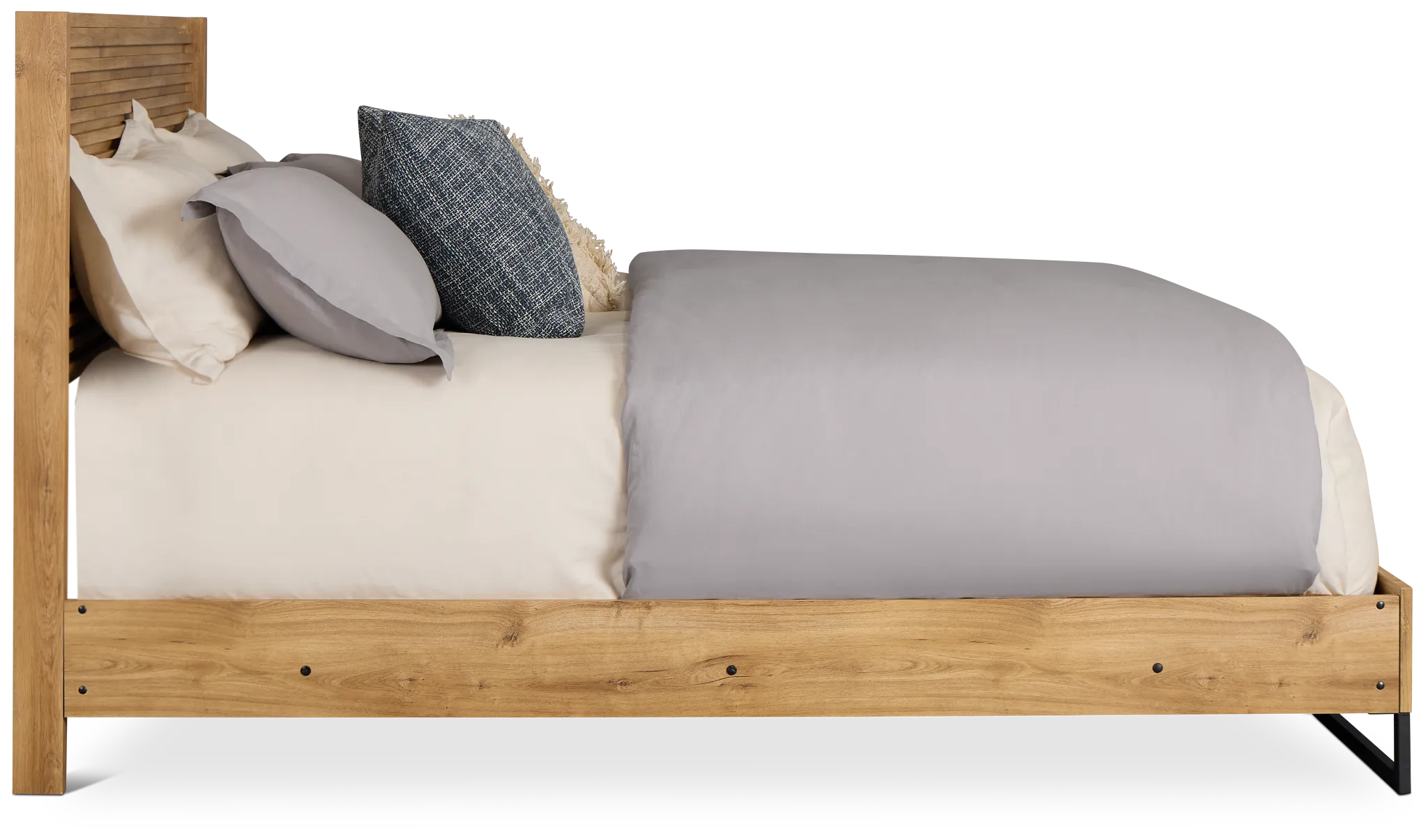 Perry Light Tone Panel Bed