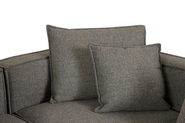 Tatum Gray Fabric 4-piece Modular Sectional