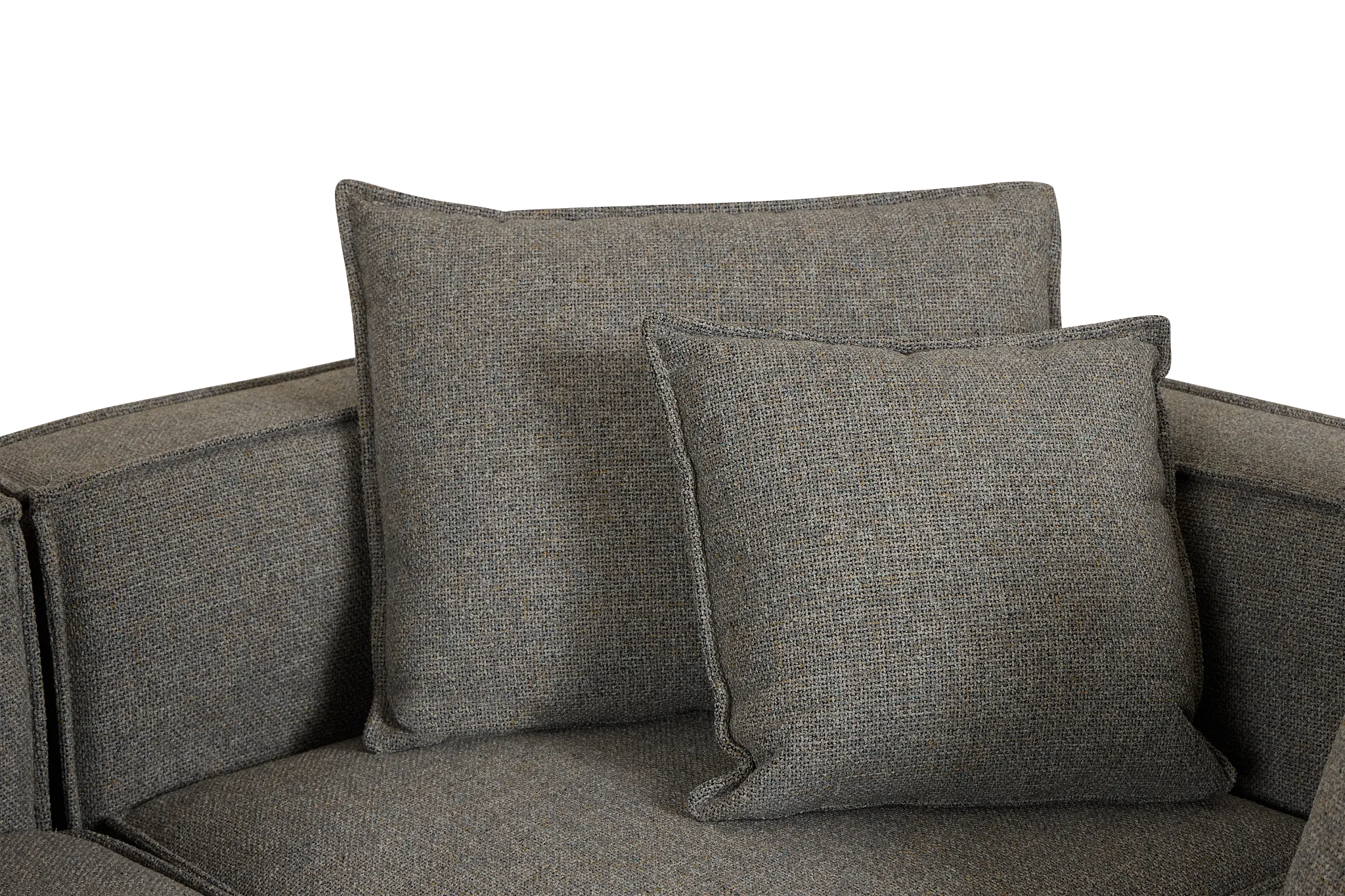 Tatum Gray Fabric 4-piece Modular Sectional