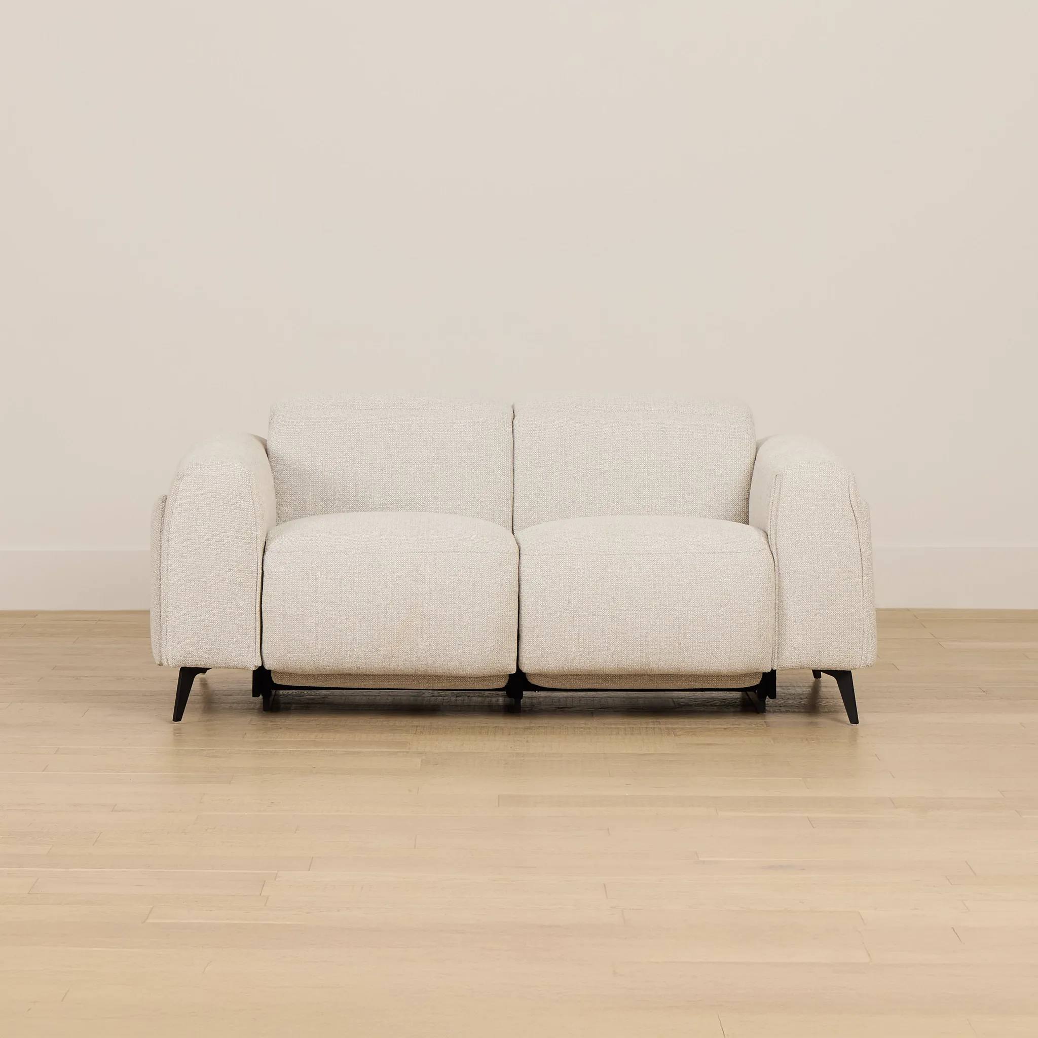 Reyna Light Beige Fabric Power Reclining Loveseat