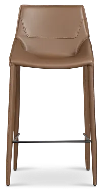 Wakefield Brown 27" Upholstered Barstool