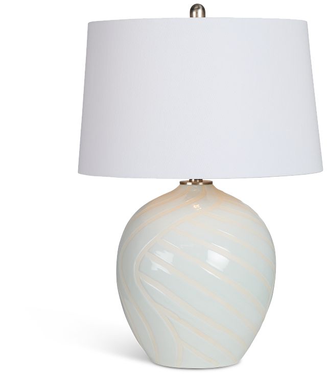 Mack Light Blue Table Lamp