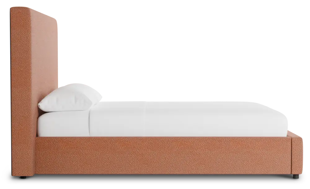 Grayton Sutton Orange 54" Upholstered Platform Bed Grayton Sutton Orange 54" Upholstered Platform Bed