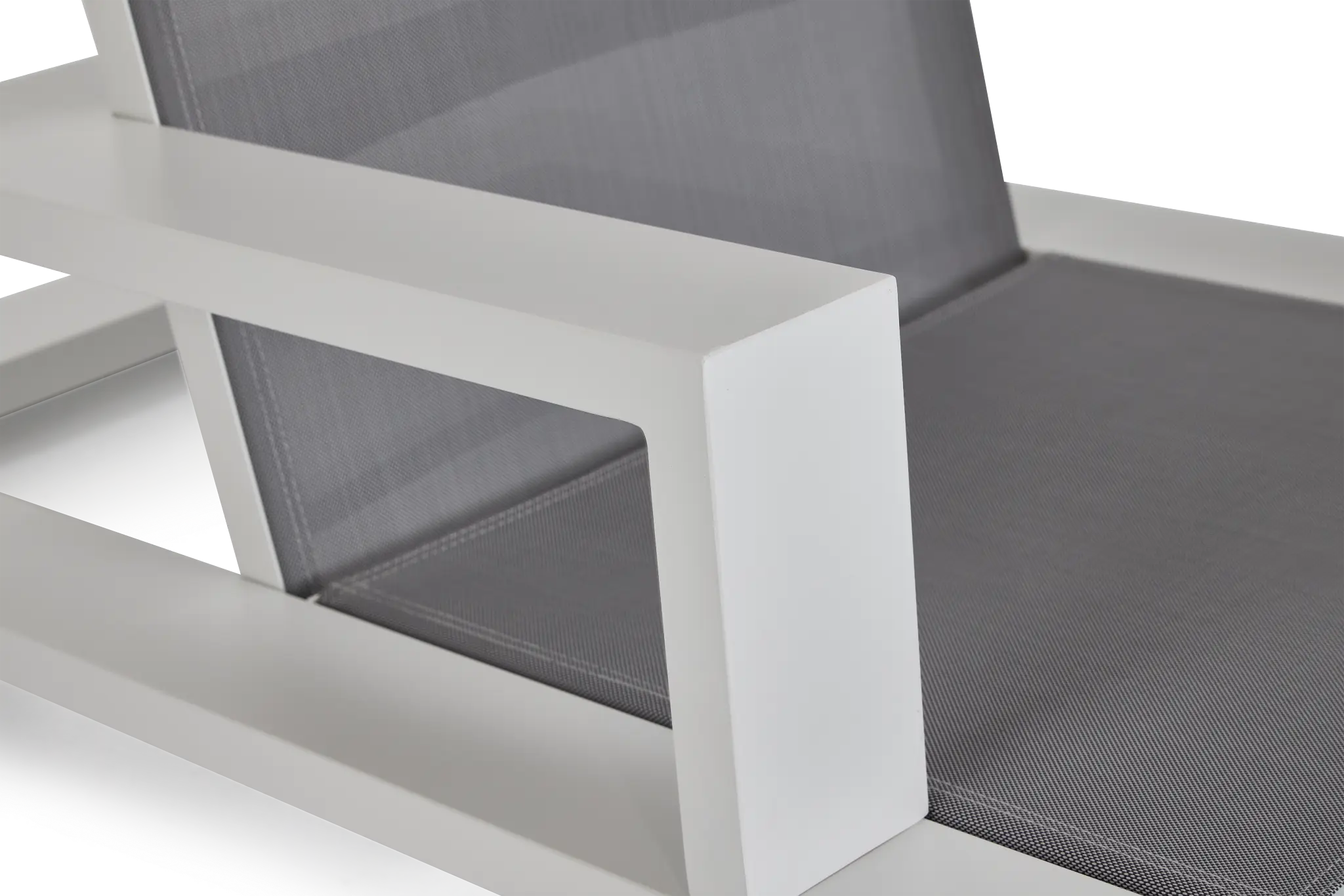 Linear White Ledge Pool Chair Linear White Ledge Pool Chair