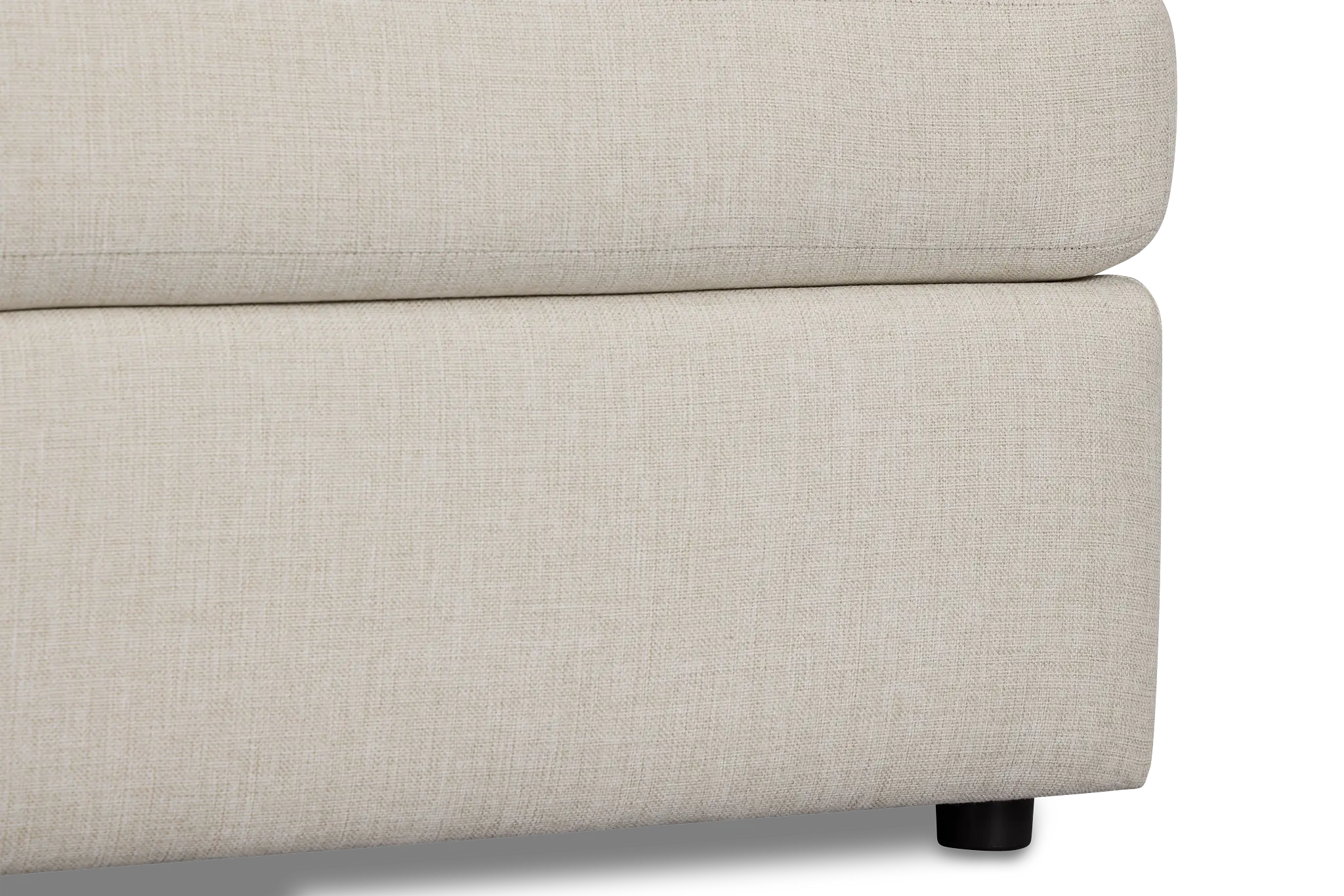 Brantley Light Beige Fabric Ottoman Brantley Light Beige Fabric Ottoman