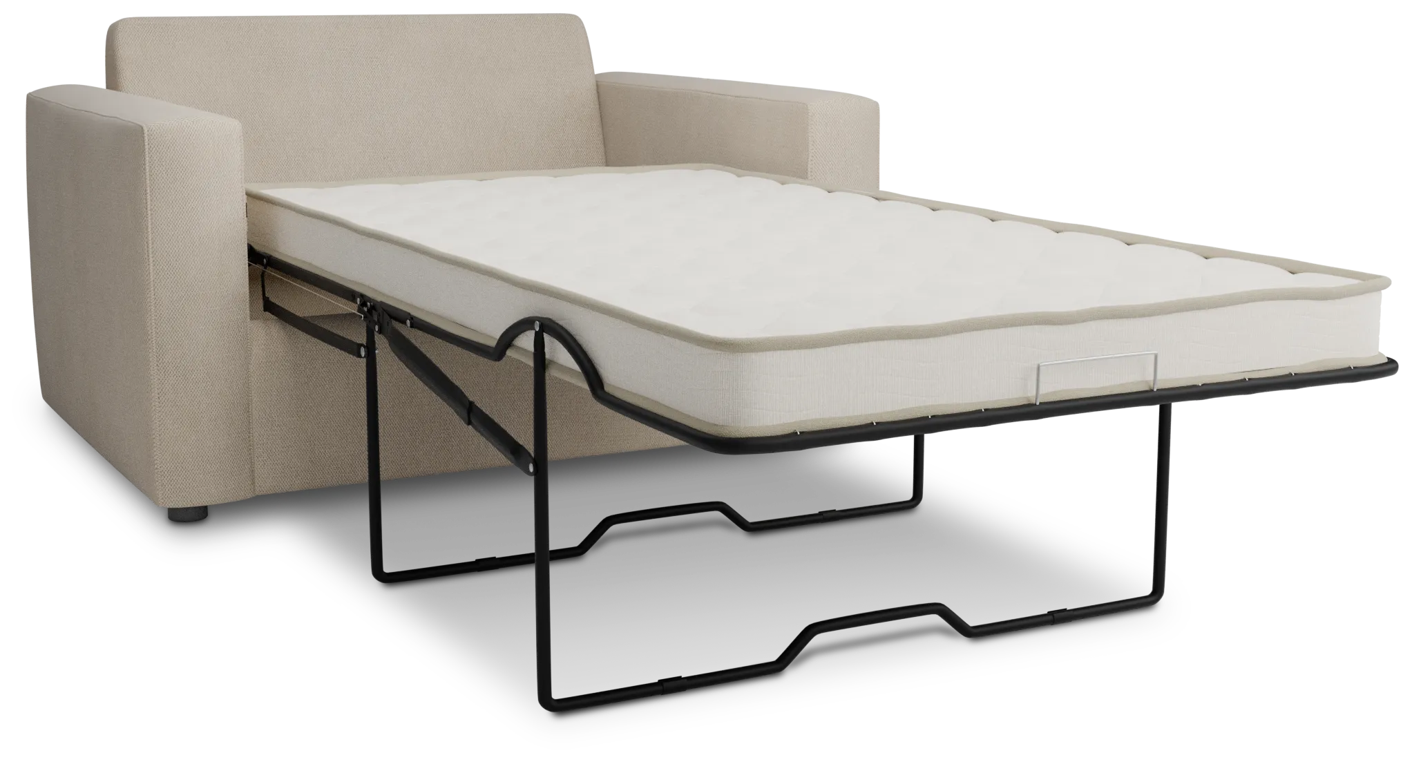 Siesta Peyton Beige Fabric Innerspring Sleeper