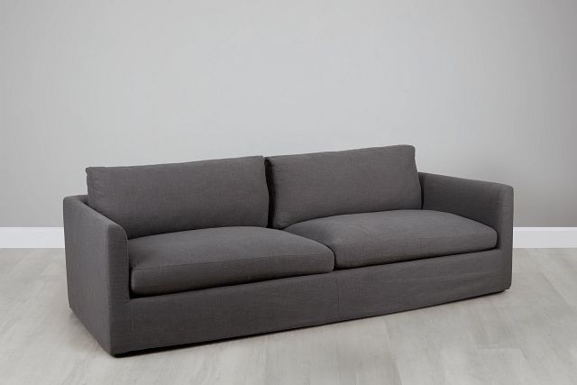 Willow 102" Gray Fabric Sofa