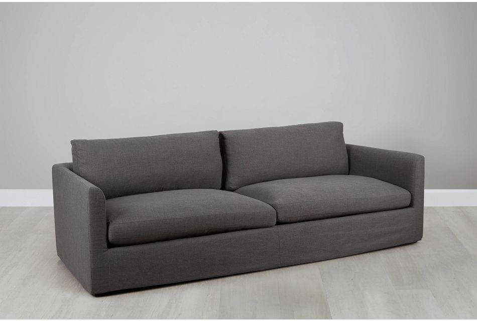 Willow 102" Gray Fabric Sofa