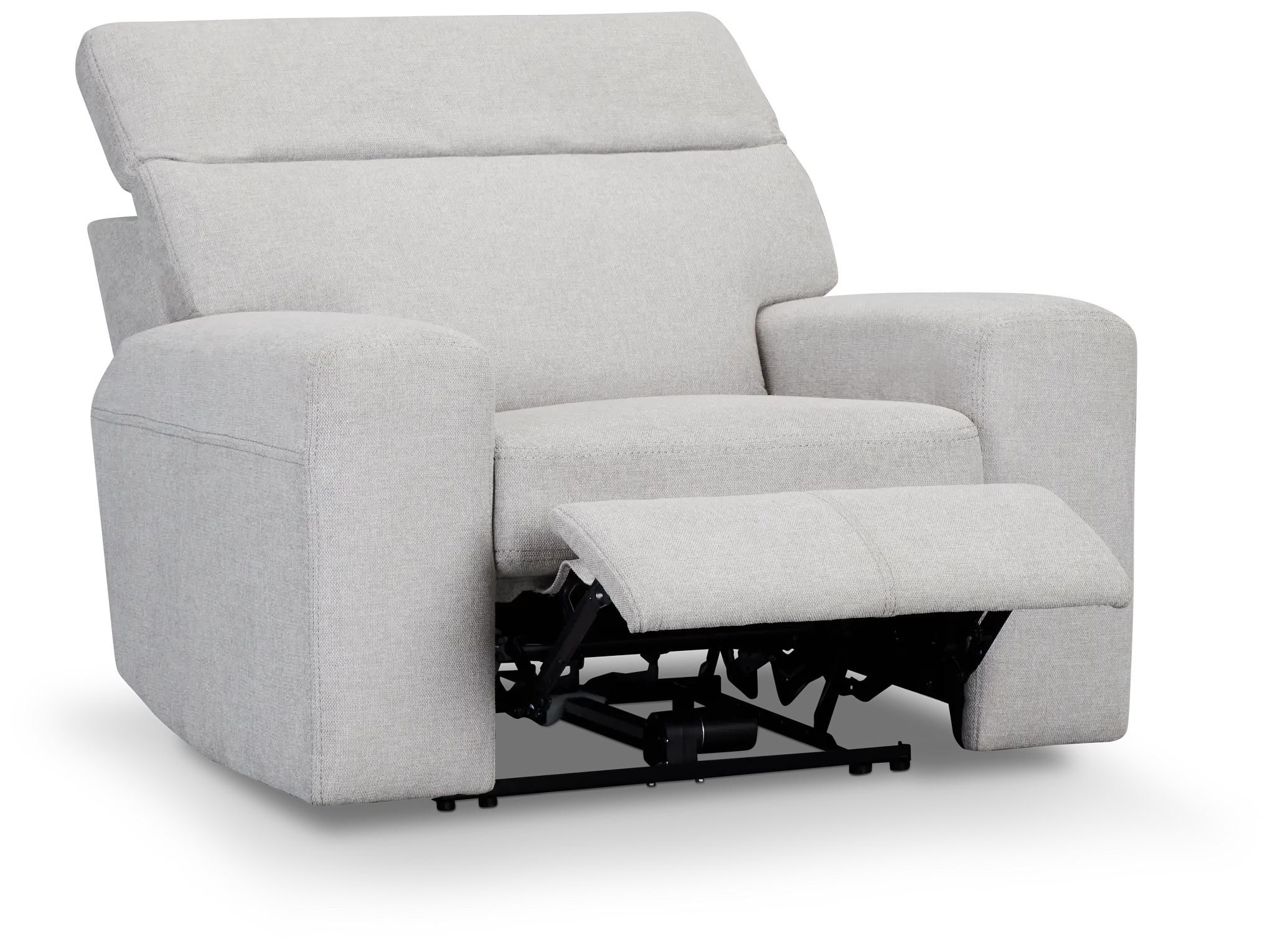 Callum Light Gray Fabric Power Recliner Callum Light Gray Fabric Power Recliner